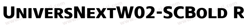 UniversNextW02-SCBold Regular字体转换